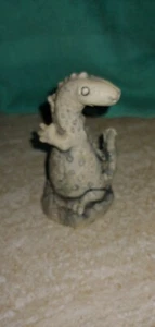 Mt. St. Helen's 4" Dinosaur Hand Sculpted Genuine Volcanic Ash Figurine - Picture 1 of 3