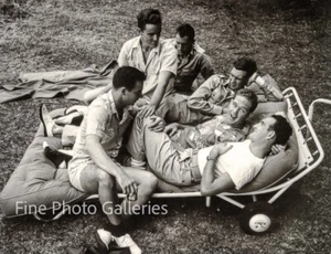 1944 U.S. NAVY MEN Sailors Relax WWII Philippines City JORGENSEN Photo On 12x16 - Picture 1 of 2