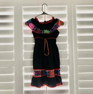 Mexican Embroidered Dress for Girls, Mexican Folk, Floral. Size 8. - Picture 1 of 5