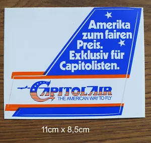 Capitol Air Airways Airline USA Sticker Aufkleber Kofferaufkleber 80er Fluglinie - Bild 1 von 1
