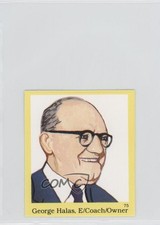 1990 The Official Hall of Fame Fun & Fact Sticker Book Stickers George Halas HOF
