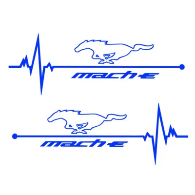 2 piezas calcomanías de vinilo para ventana de coche para Ford Mustang Mach-e Foto 1 de 4