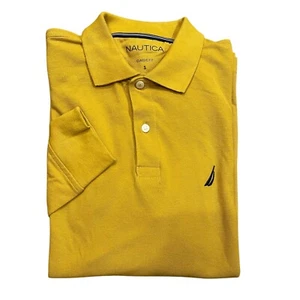 NWT Nautica Mens Classic Fit Solid Cotton Blend Mesh Deck Long Sleeve Polo Shirt - Picture 1 of 51