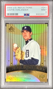 Upper Deck Reflections Justin Verlander RC #241 2005, PSA 9 nuevo grado - Imagen 1 de 2