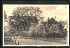 Bamberg, Gutshaus umgeben von Obstbäumen, Ansichtskarte 1938 