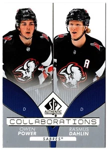 2022-23 SP Authentic Collaborations OWEN POWER / RASMUS DAHLIN C-11 Sabres UD RC - Picture 1 of 1