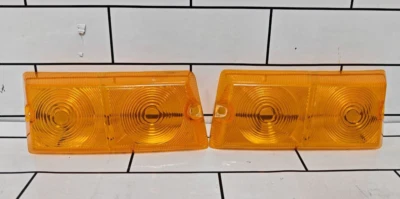 NOS ORIGINALE MITSUBISHI COPPIA LENTI SEGNALE DI SVOLTA DELICA COLT T120 - Immagine 1 di 4