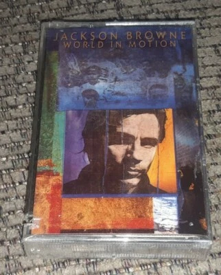 Jackson Brown World In Motion Cassette Tape 9 60830-4 New Sealed - Image 1 of 3