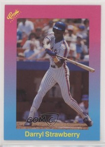 1989 Classic Update Pink/Light Blue Travel Edition Darryl Strawberry #8