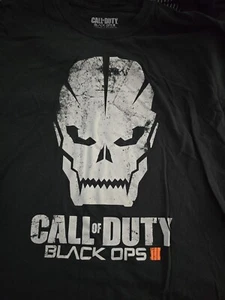 Call of Duty Men's Shirt XXL Black Ops 3 III Skull Video Game Tee T-shirt Bo3 - Picture 1 of 2