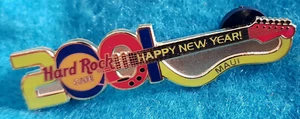 MAUI HAWAII 2001 HAPPY NEW YEAR GUITAR NUMBERS Hard Rock Cafe PIN LE - Picture 1 of 1