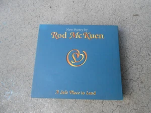 ROD McKUEN-A SAFE PLACE TO LAND-2 CD + HARD BOUND BOOK-SIGNED-1ST PRESS-NEW! - Picture 1 of 7