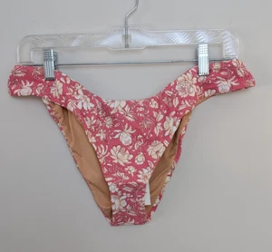 J.Crew BF553 Curved Waist Cheeky Bikini Bottom Tossed Floral Pink/White Gr. L - Bild 1 von 17