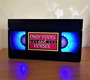 Only Fools And Horses Retro VHS Night Light, Desk Lamp, Del Boy And Rodney, Kids - Picture 1 of 13
