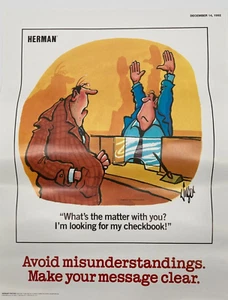 Herman Poster Missverständnisse vermeiden Machen Sie Ihre Botschaft klar 14. Dezember 1992 - Bild 1 von 6