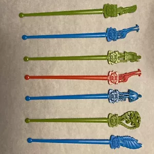Vintage TWA Airlines Swizzle Stir Sticks Africa England Hong Kong France USA - Picture 1 of 7