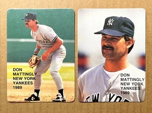 Don Mattingly 1989 Action Superstars Baseball Cards #8 & #17. Yankees - Picture 1 of 6