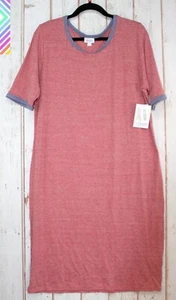 LuLaRoe Julia Dress Women’s Size 3XL Plus Size Solid Fitted Dress Heathered NWT - Picture 1 of 1