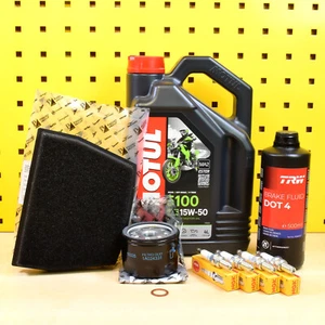 Aprilia Dorsoduro Caponord 1200 Filtro Olio Originale + Aria Motul NGK TRW - Foto 1 di 1