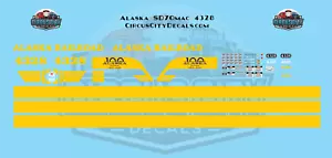 Alaska Railroad SD70mac 4328 Set decalcomanie scala 1:160 N - Foto 1 di 2
