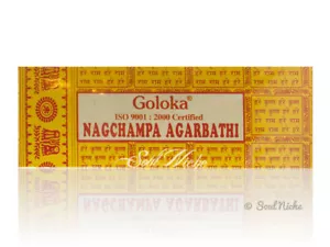 100 gramos de palitos de incienso Goloka Nag Champa agarbathi - Imagen 1 de 2