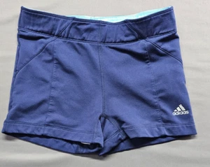 Adidas Climalite Blue Poly/Spandex Workout Shorts, Small - Picture 1 of 11