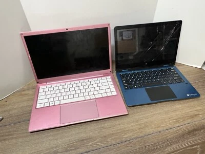 Lot of 2 Laptops As-Is For Parts Thomson WWX14C4PK64-P Gateway GWTC116-2BL 64gb - Image 1 of 4