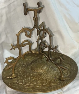 SUPPORTO SPECCHIO A MANO VINTAGE TIFFANY ALHAMBRA OTTONE BRONZO SOLO DESIGN PERSIANO - Foto 1 di 11