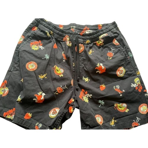 Pantaloncini Vans S neri pull on retrò frutta tropicale sole moderno anni 80 coulisse