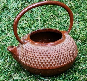 2.5" Japanese Teapot Miniature Tetsubin Kyusu Cast Iron Antique Tea Pot Kettle  - Picture 1 of 6