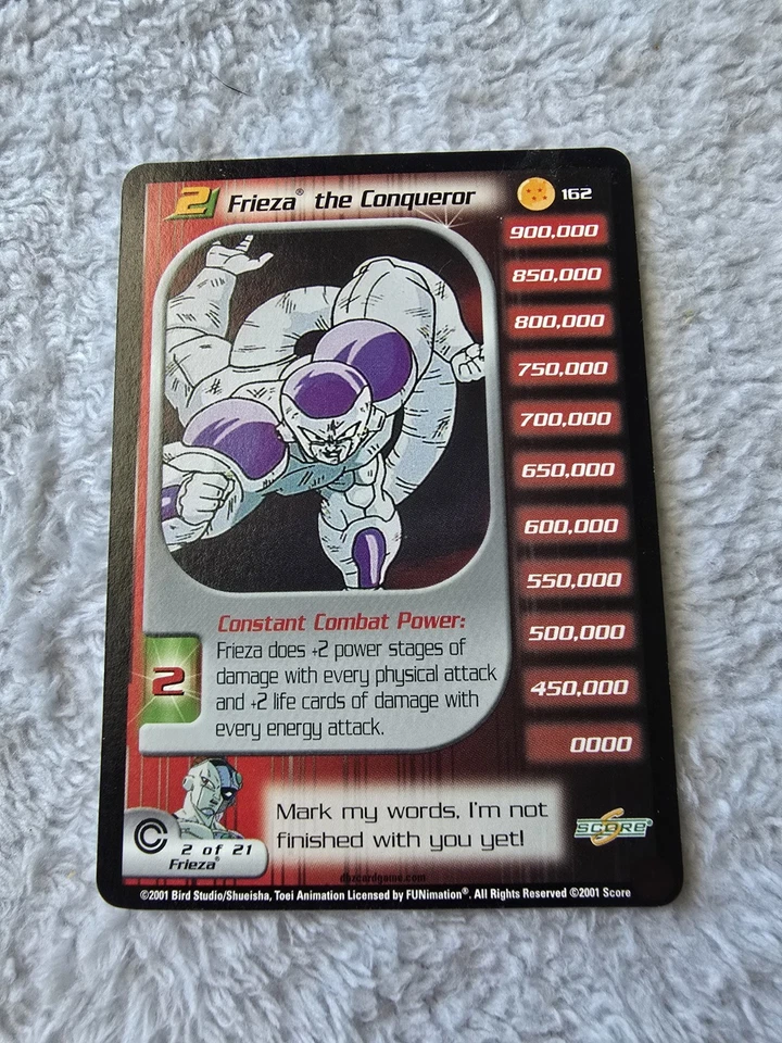 DBZ Dragon Ball Z Frieza, The Conqueror 162 CCG Unlimited Trunks Saga MP Score - Image 1 of 4