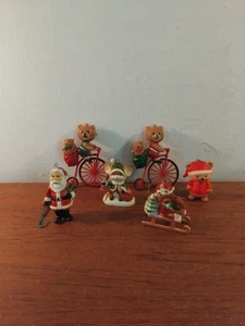 DECORACIONES DE ÁRBOL DE NAVIDAD VINTAGE X6, PLÁSTICO - Imagen 1 de 15