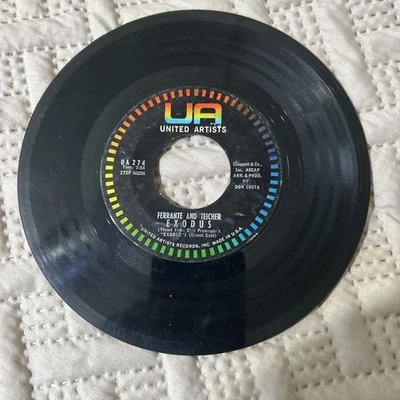 Ferrante & Teicher — Exodus / Twilight — 1960 — сингл United Artists UA 274 7 дюймов - Изображение 1 из 2