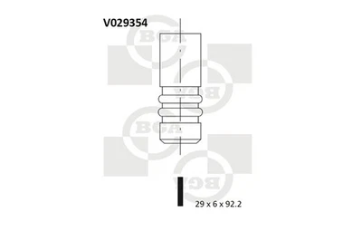 V029354 BGA EXHAUST VALVE FOR CADILLAC CHEVROLET DAEWOO OPEL SAAB VAUXHALL - Image 1 of 4