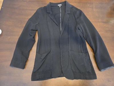 Chaqueta Blazer Express Negra Manga Larga Sin Botones Para Mujer Mediana Foto 1 de 4