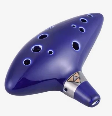 THE GEEK UTOPIA Musical 12 Hole Ocarina Ceramic Alto C Legend of Zelda Ocarina Flute Instrument