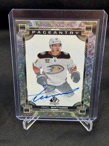 Pavel Mintyukov 2024-25 SP Authentic Pageantry Auto P-15 Anaheim Ducks - Picture 1 of 2