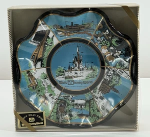 Walt Disney World Magic Kingdom Gift Tray Fluted Edge - Picture 1 of 14