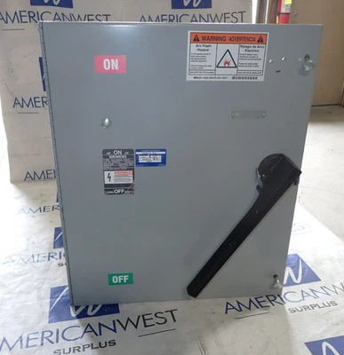 SIEMENS VF357TL 800 amp 600 volt Top Feed Fused 500 HP Panel Mount Switch - Image 1 of 4