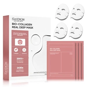 Bio-Collagen Face Mask, Deep Hydrating Overnight, Korean Skin Care, Facial... - Picture 1 of 8