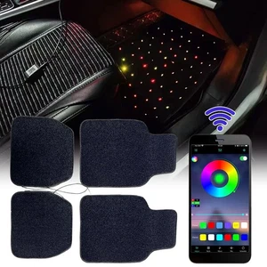Fiber Optic Starlight Car Mats Star light 4Pcs LED Rugs w/ APP & Remote Control - Picture 1 of 23