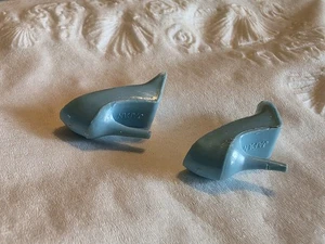 Vintage Barbie Light Blue Closed Toe CT Heels JAPAN Spikes VHTF - Picture 1 of 6