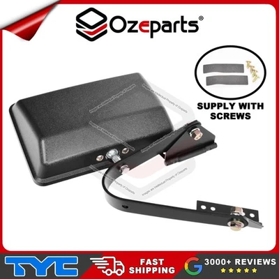 Rectangular Black Door Mirror X1 For Mitsubishi Triton Tray Ute 16cm - image 1 of 4