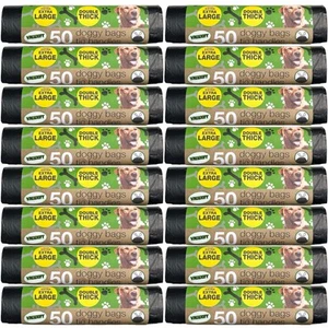 800x Hundekotbeutel doppelt dick extra groß Bindegriff extra stark Kotbeutel - Bild 1 von 11