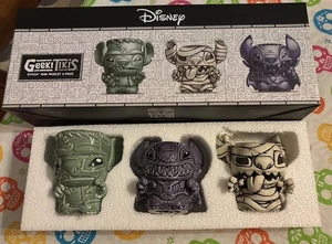 Disney Stitch Spooktacular Monster Muglets Frankenstein Mummy Dracula Set Neu - Bild 1 von 4