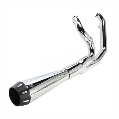 Bassani Road Rage Short 21" Megáfono Cromo 2 en 1 Sistema de Escape (13312R) Foto 1 de 3