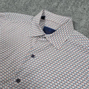 David Donahue Dress Shirt Mens 15.5 M Bicycle All Over Print Cycling Fusion - Picture 1 of 11