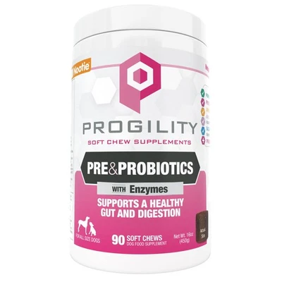 Progility Pre & Probiótico, Ayuda Digestiva para Perros, 90 Masticables Suaves por Contenedor Foto 1 de 3