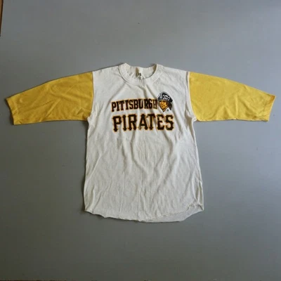 Vintage Pittsburgh Pirates T Shirt 1970s 1980s 80s Youth Large 70s MLB Kids Rare - Image 1 of 4