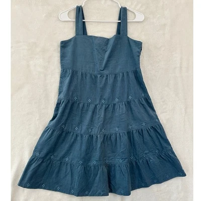 Новый с Ярлыками American Girl синий повседневный джемпер 16 вельветовый ярус  - Изображение 1 из 4